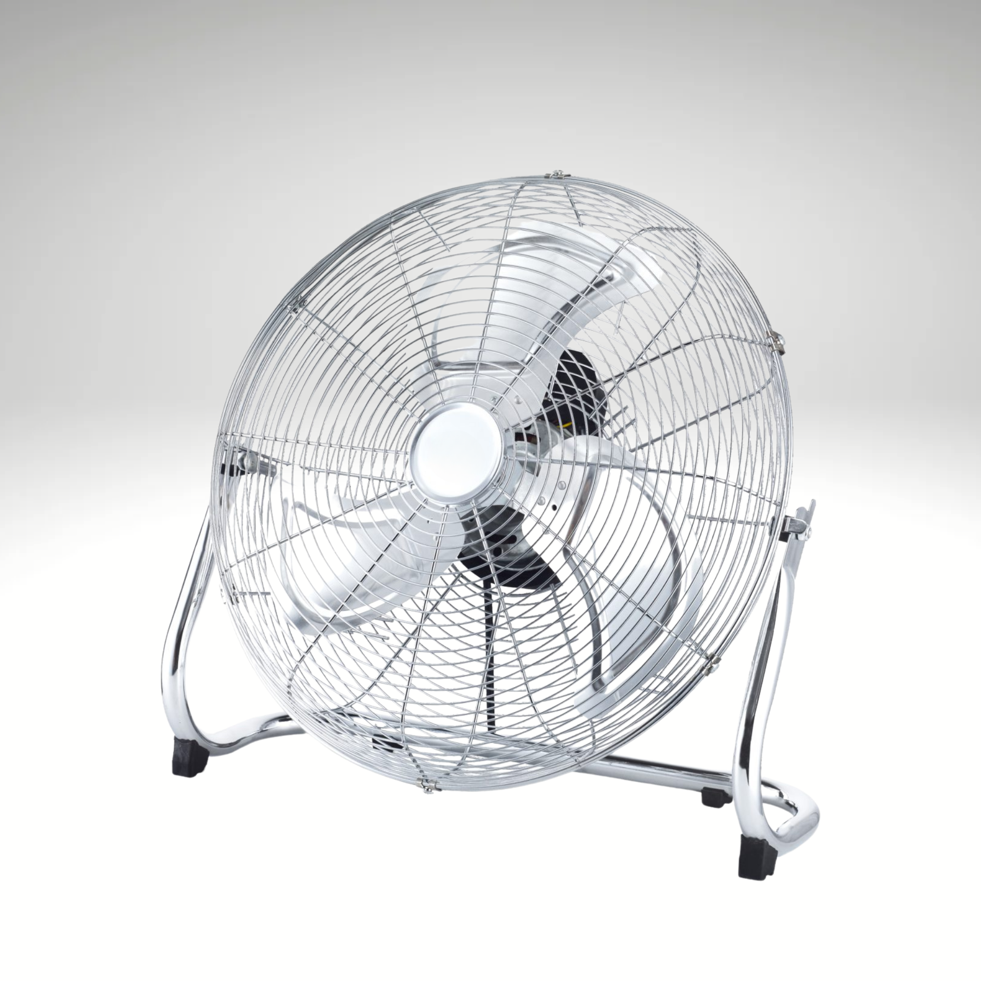 Ventilateur de sol en acier à inclinaison réglable, diamètre 45 cm, grande vitesse