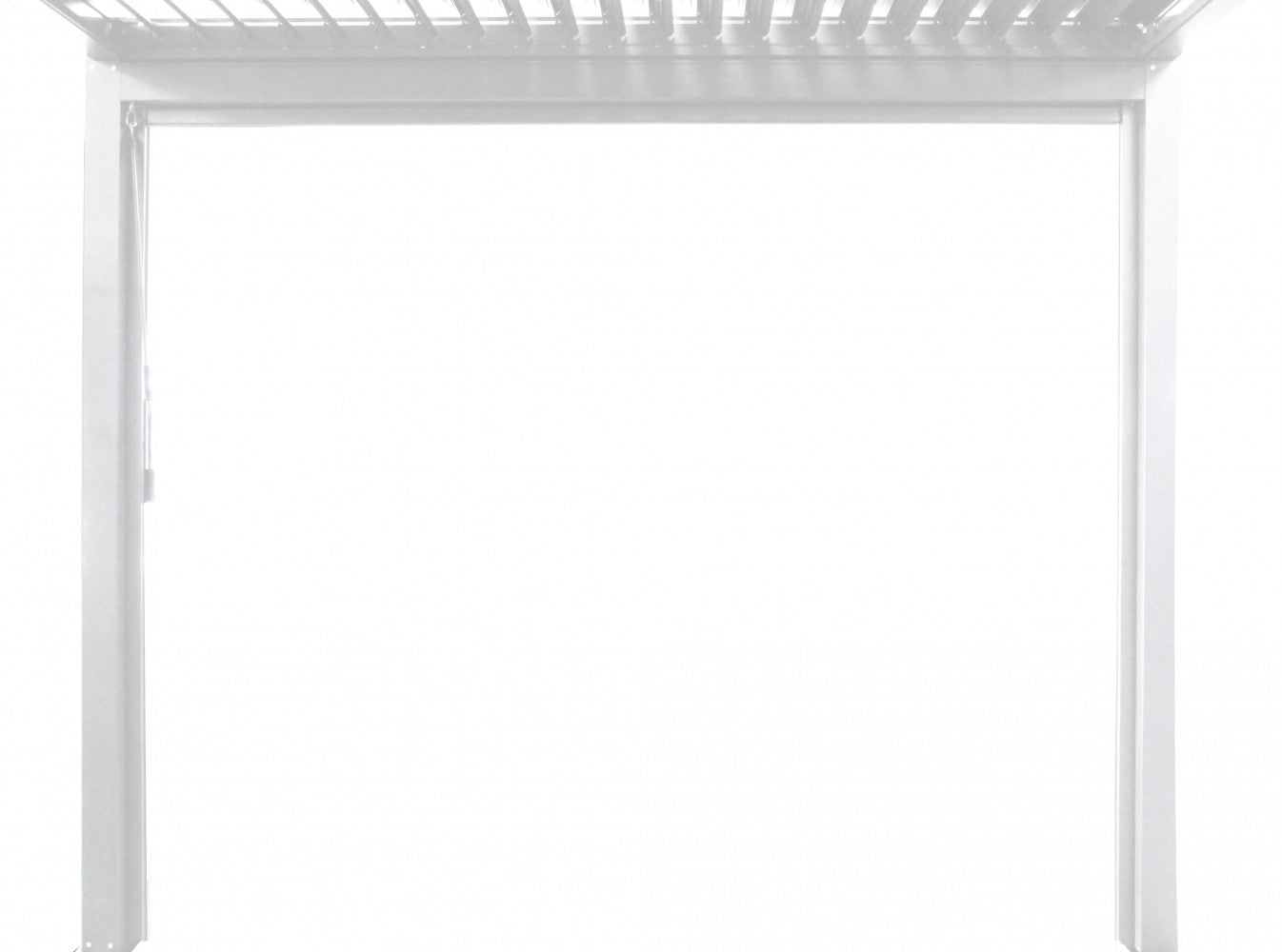 Rideau moustiquaire latéral 270x238 cm en aluminium et PVC pour pergola bioclimatique