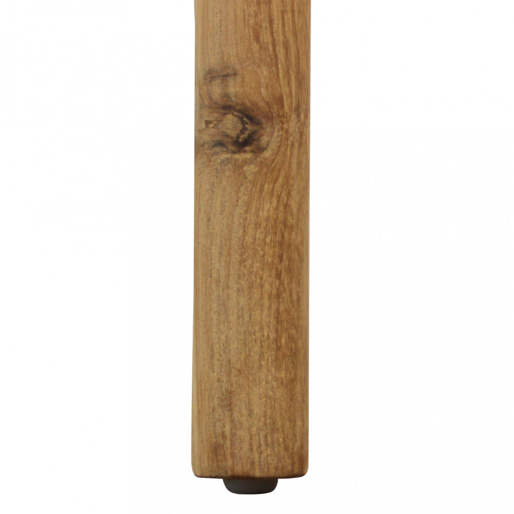Poltrona sedia in legno teak con cuscino impilabile 59x60xH80 cm Istanbul