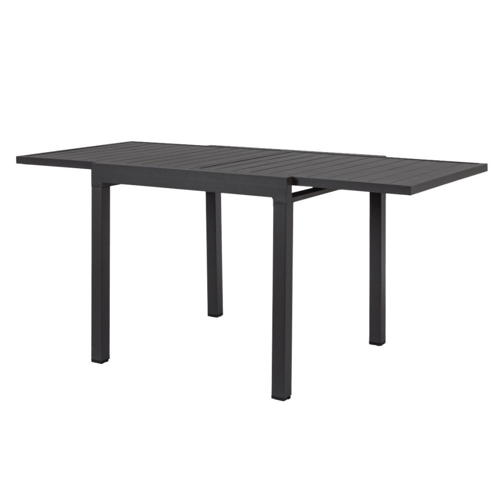 Tavolo quadrato allungabile in alluminio 75/150x75xH77 cm Hacar