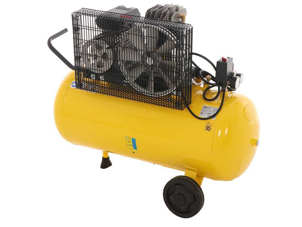 Compresseur à bande d'air comprimé coaxial à deux cylindres Abac base line 90 lt 
