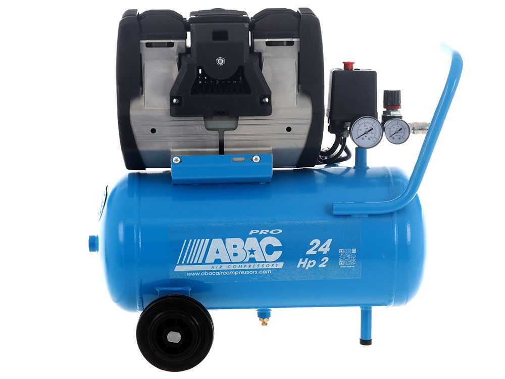 Compresseur d'air silencieux OS20P Abac 24 lt 2HP super silencieux
