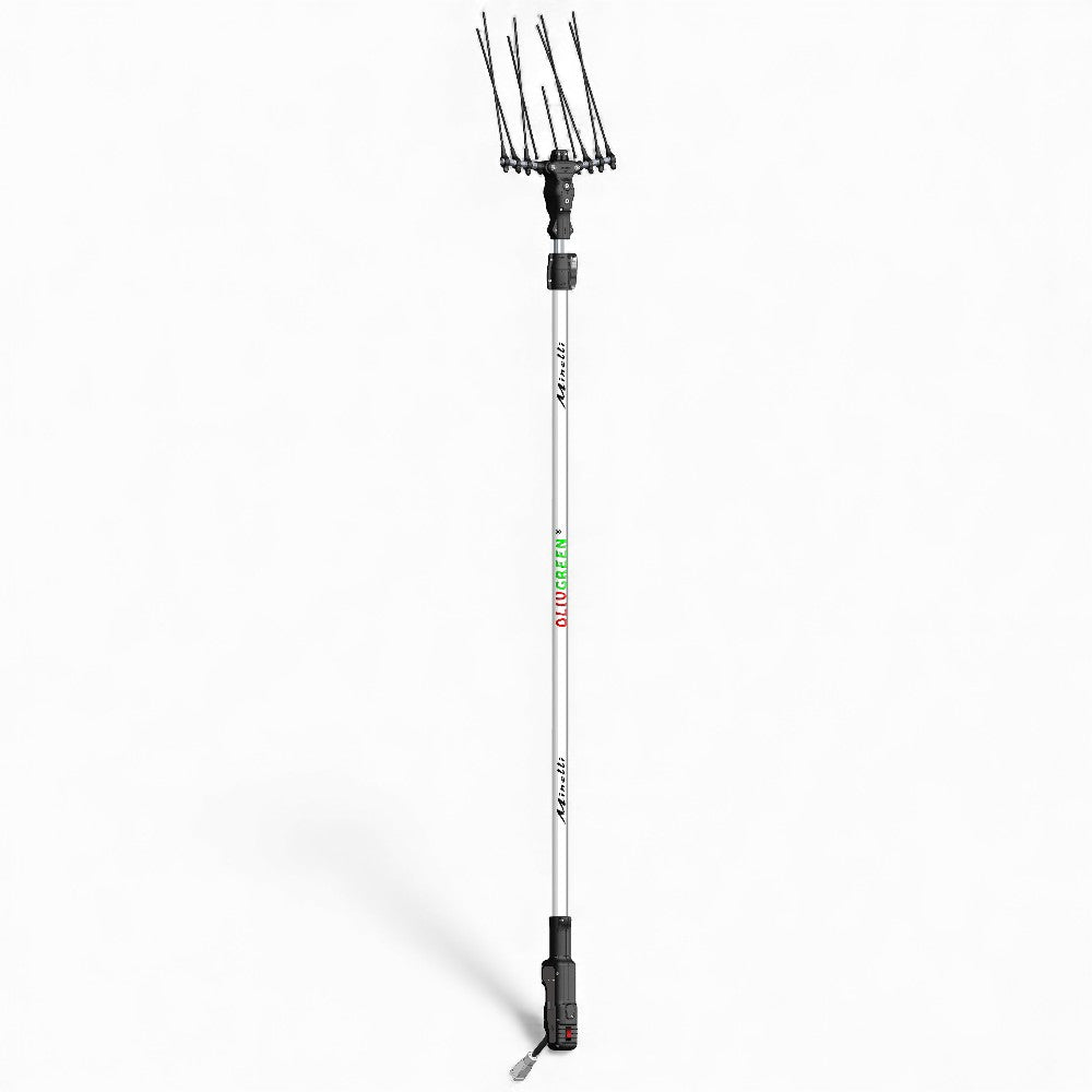 Abbacchiatore scuotitore elettrico 12V con asta telescopica in alluminio per olive