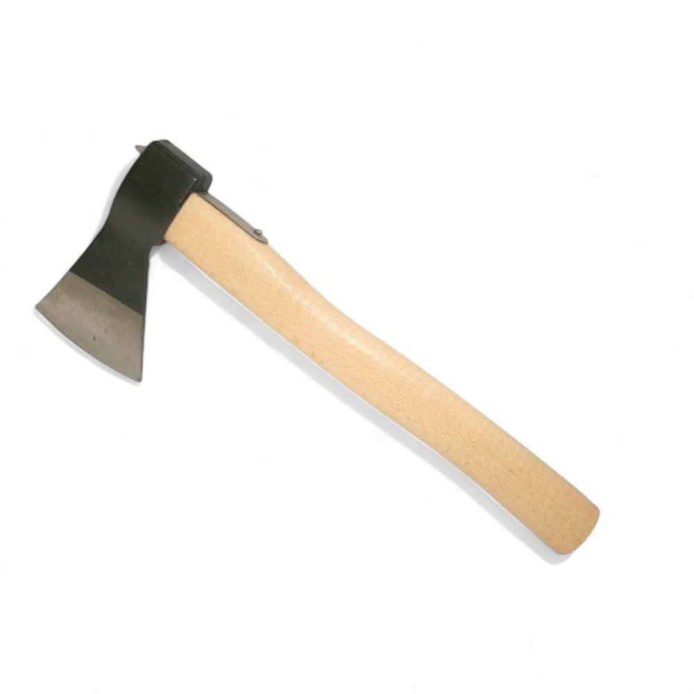 Petite hachette de taille en acier forgé avec manche en bois Brixo façonné