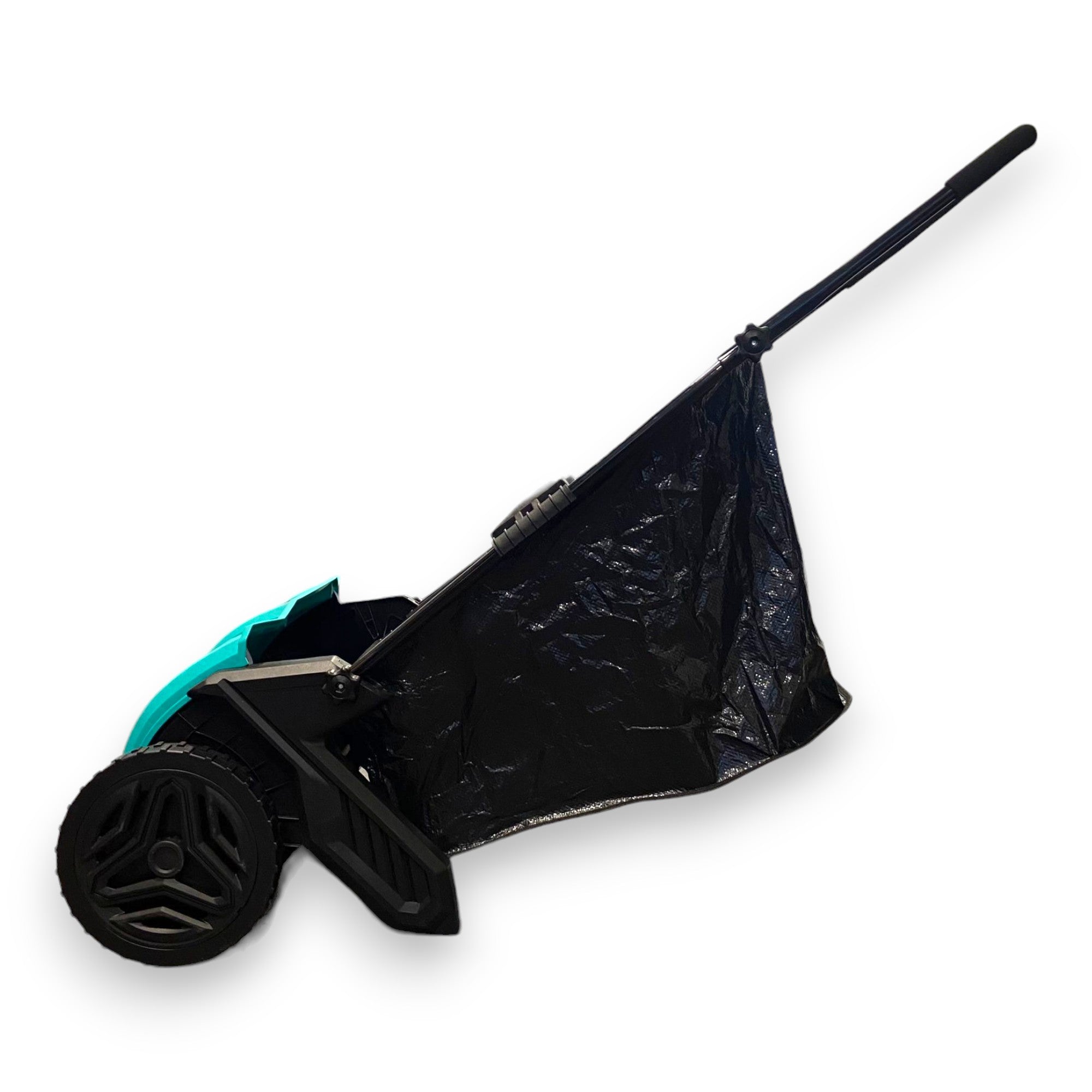 Aérateur balayeuse ramasseur de feuilles pour jardin avec sac amovible 100 lt