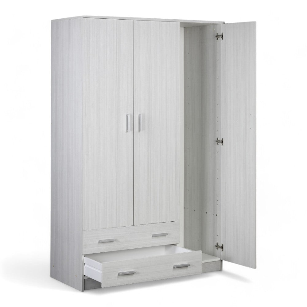 A4570Deuk Armoire 3 portes 2 tiroirs droite Eucalyptus