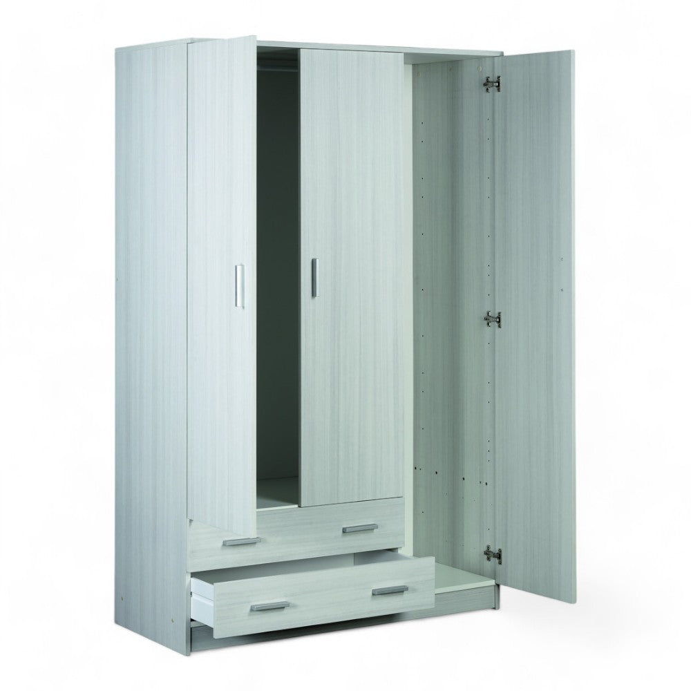 A4570Deuk Armoire 3 portes 2 tiroirs droite Eucalyptus
