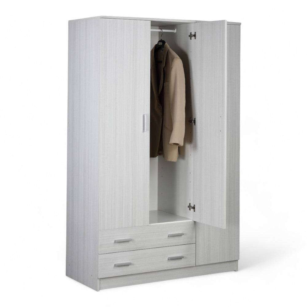 A4570Deuk Armoire 3 portes 2 tiroirs droite Eucalyptus
