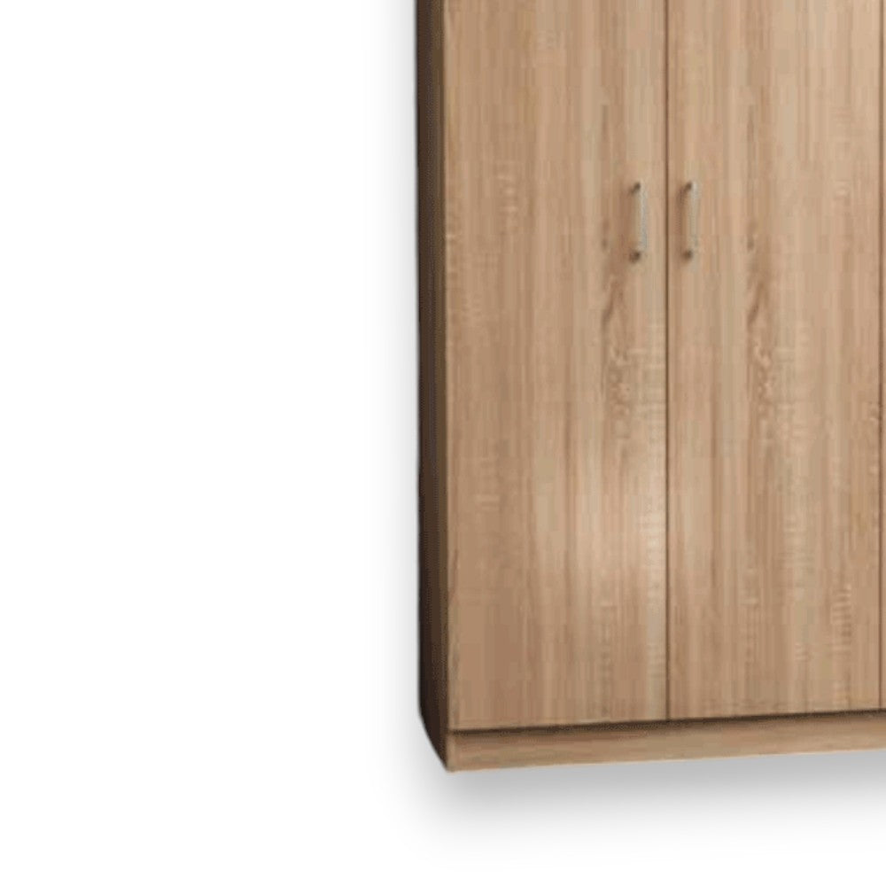 Armoire 'ava' à trois portes en chêne clair 120x45x185h cm
