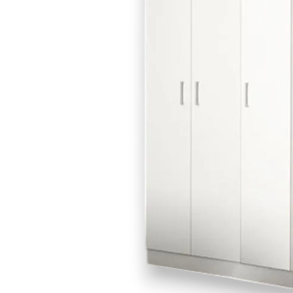 armoire 'ava' blanche à trois portes 120x45x185h cm