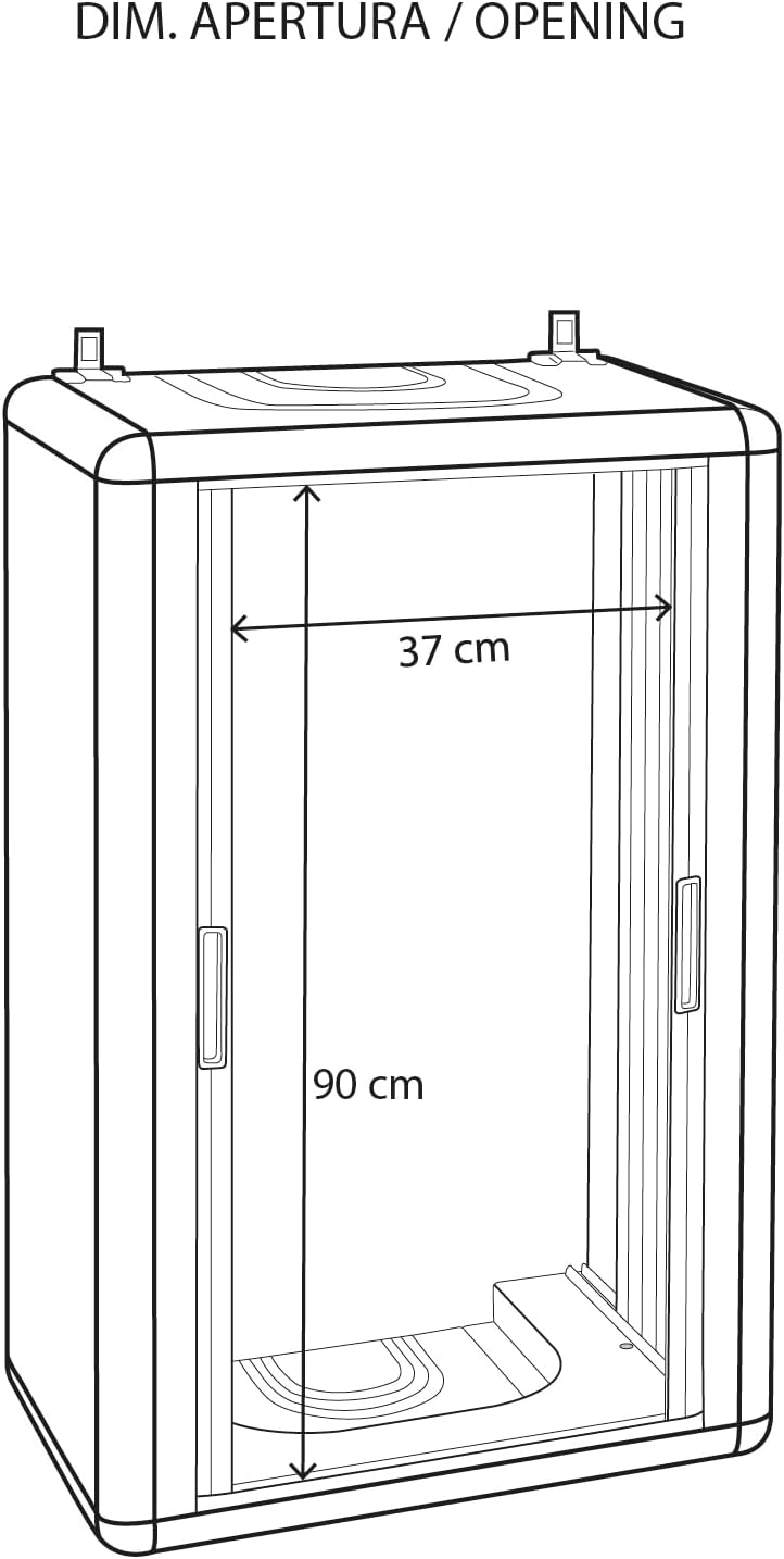 Armoire de couverture de chaudière avec ouverture de volet blanc à enroulement facile de l'Himalaya