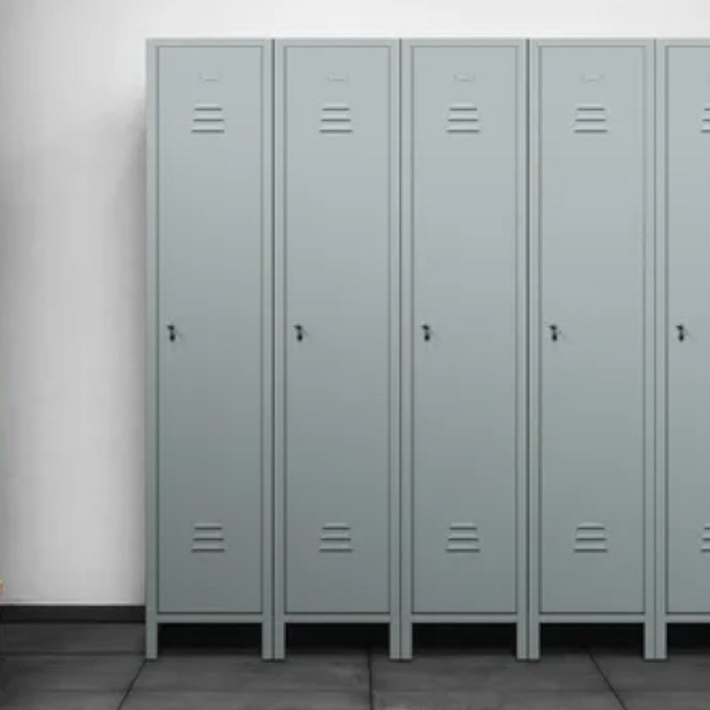 Armoire de vestiaire Slim Dirty/Clean avec une porte assemblée - cm.36x50x180h
