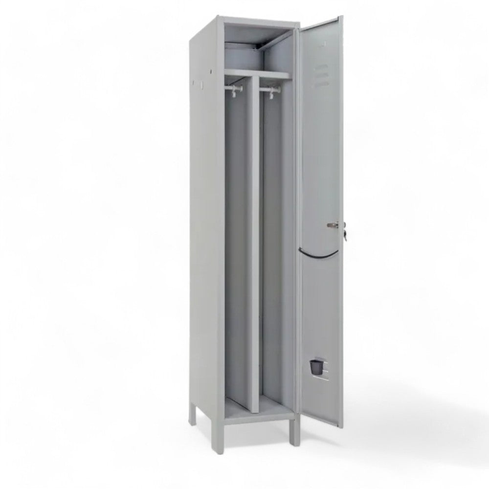 Armoire de vestiaire Slim Dirty/Clean avec une porte assemblée - cm.36x50x180h