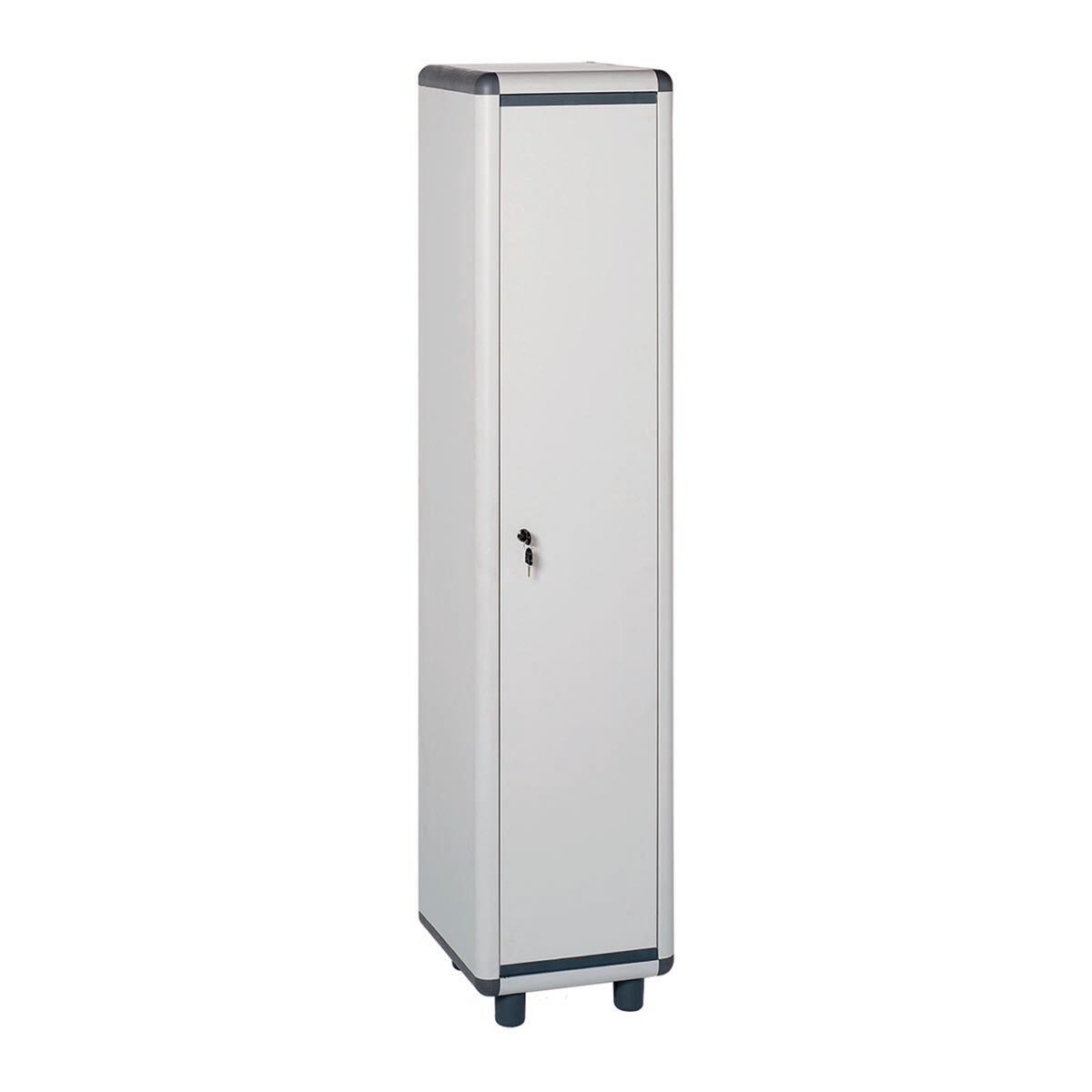 Vestiaire en résine avec 1 porte verrouillable avec cintre et étagère inférieure Dirty Clean Garofalo
