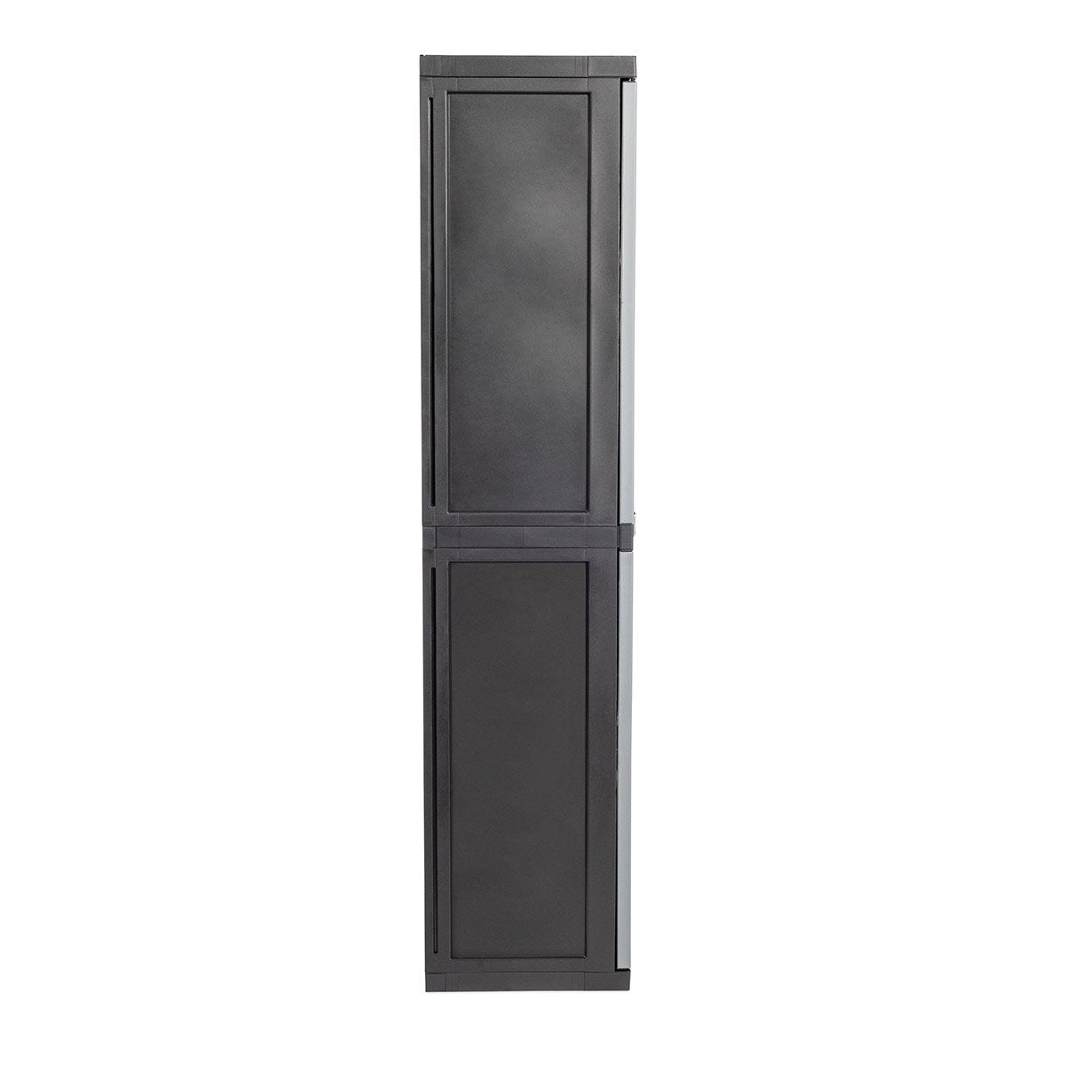 Armoire à balais en résine Trend Line Toomax avec 2 portes et 4 étagères réglables 