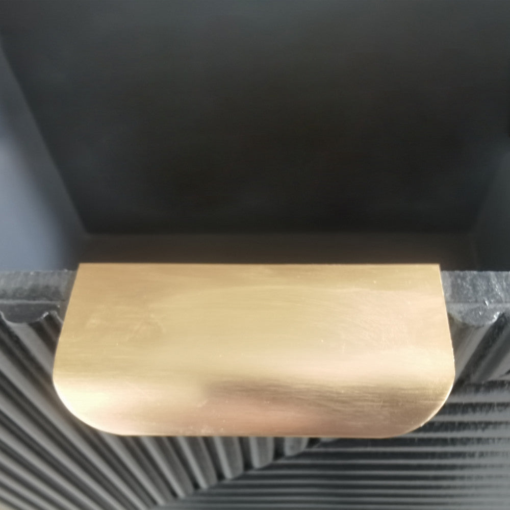 Mobiletto in legno con quattro cassetti fisso 34x25xH77 cm nero e beige Claiton