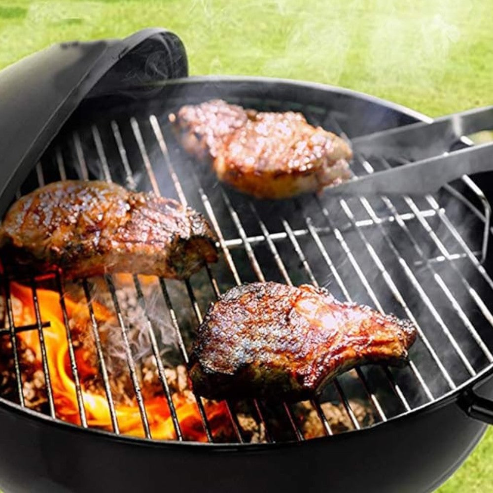 Barbecue à charbon d'extérieur Miami avec tôle d'acier 44x44xH71 cm