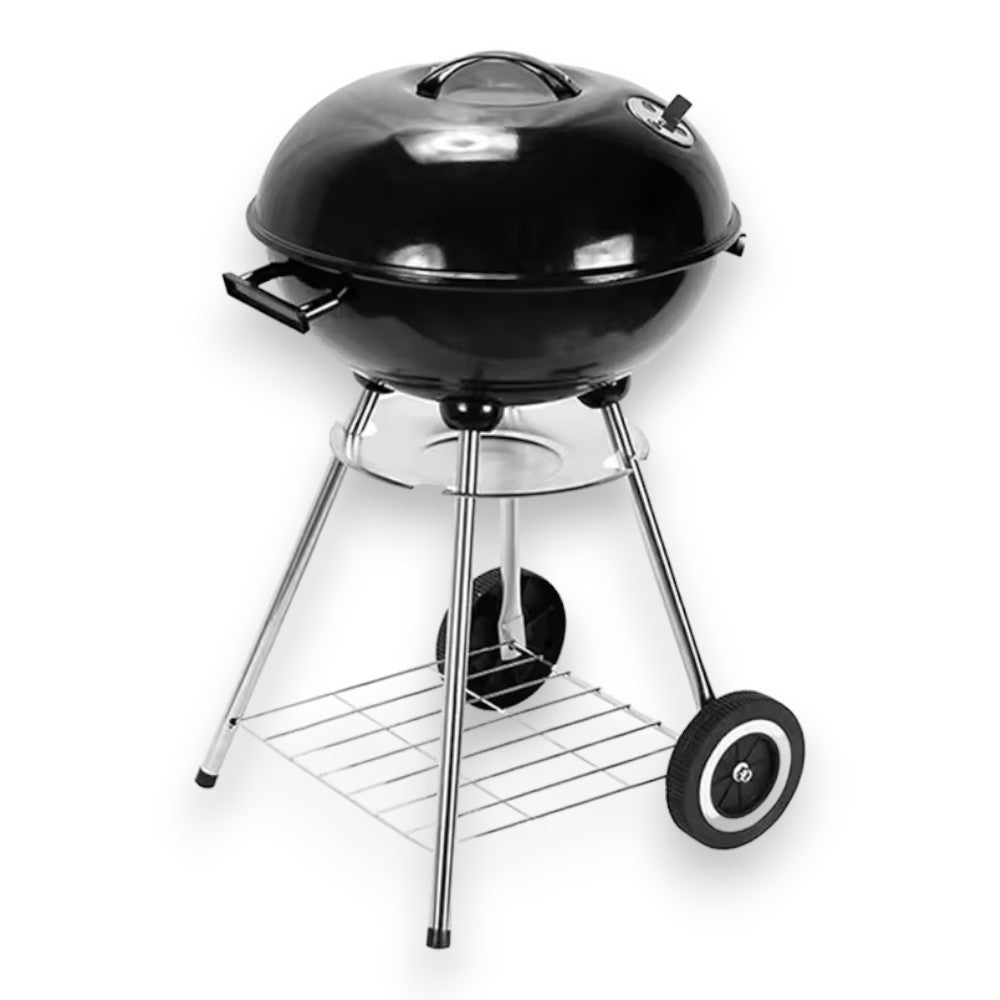 Barbecue à charbon d'extérieur Miami avec tôle d'acier 44x44xH71 cm