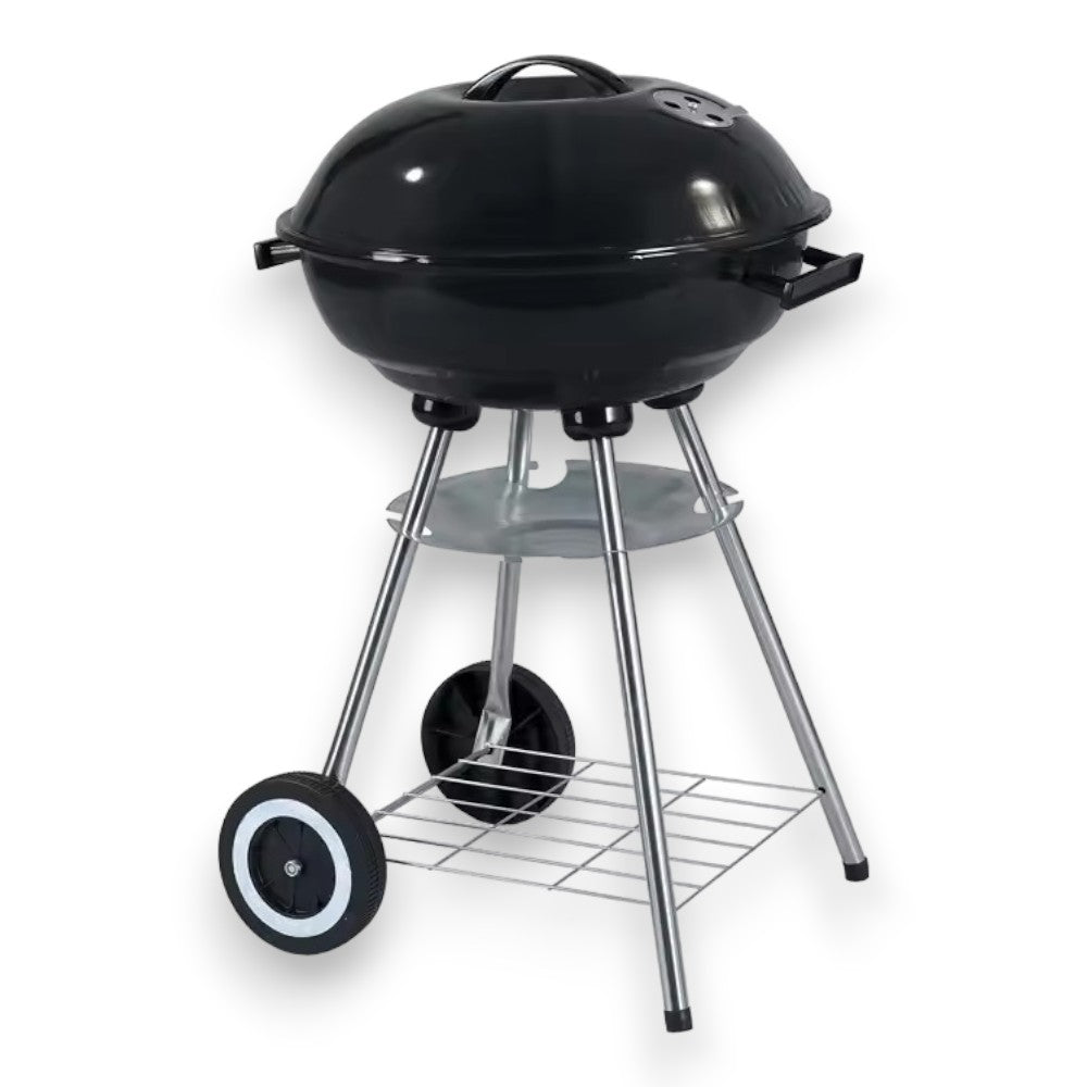 Barbecue à charbon d'extérieur Miami avec tôle d'acier 44x44xH71 cm