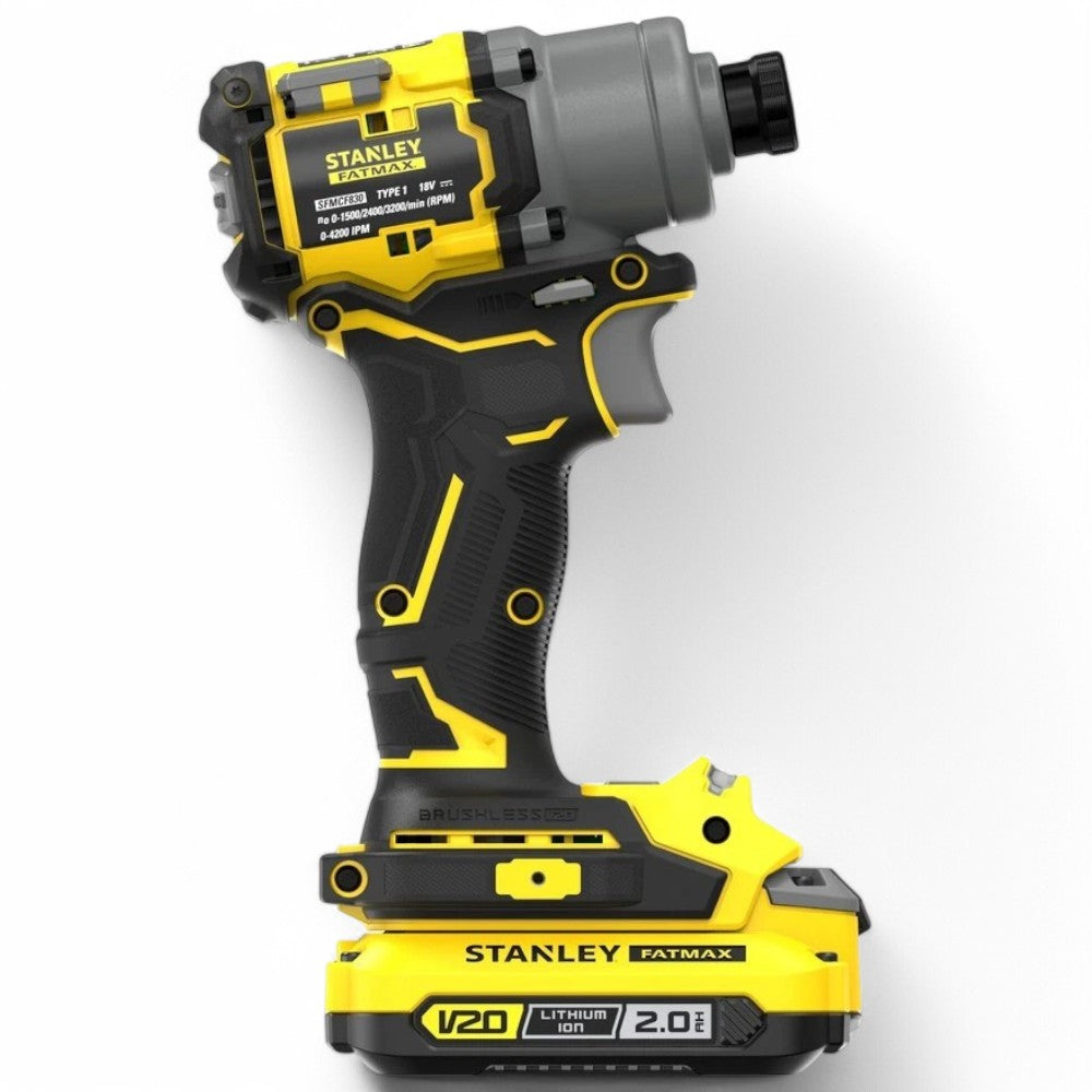 Avvitatore a batteria 20 volt con attacco esagonale a 3 velocità fatmax sfmcf 830 d2k