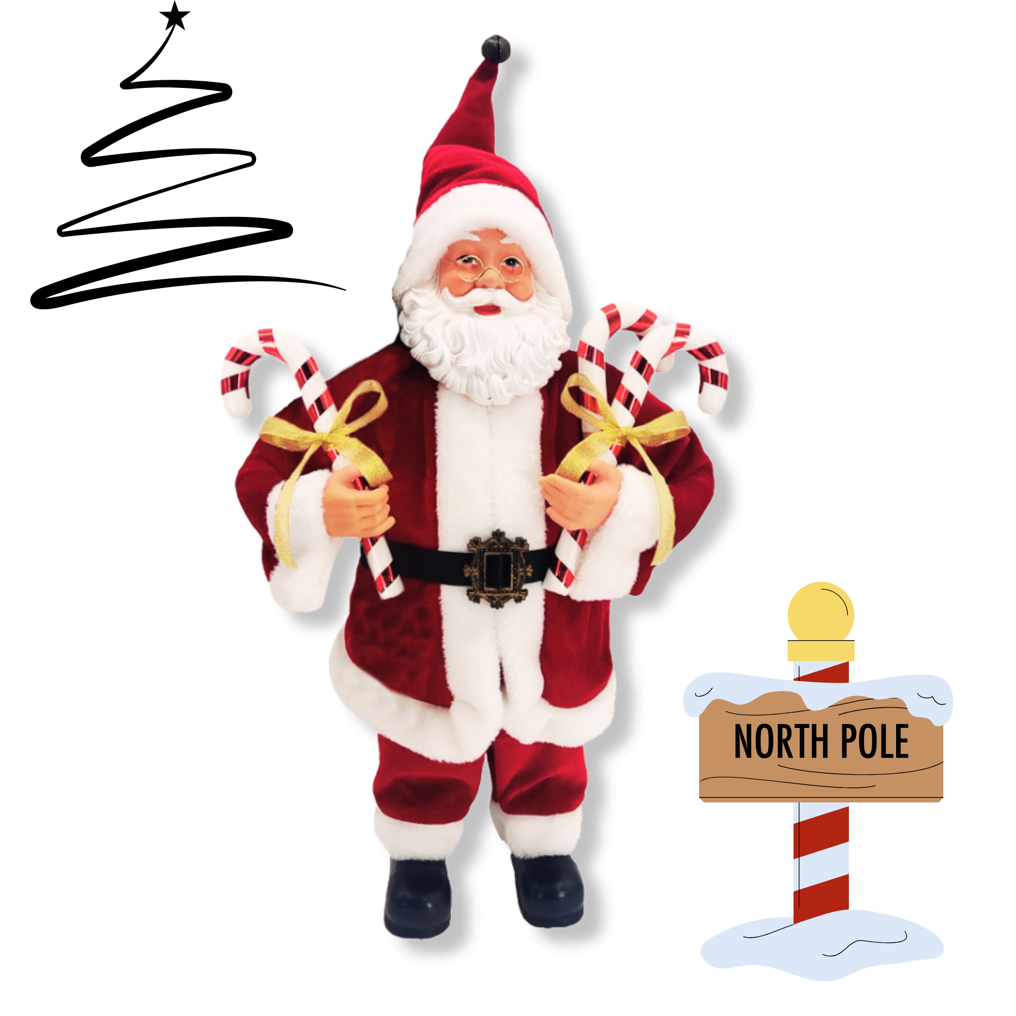 Père Noël rouge 40 cm