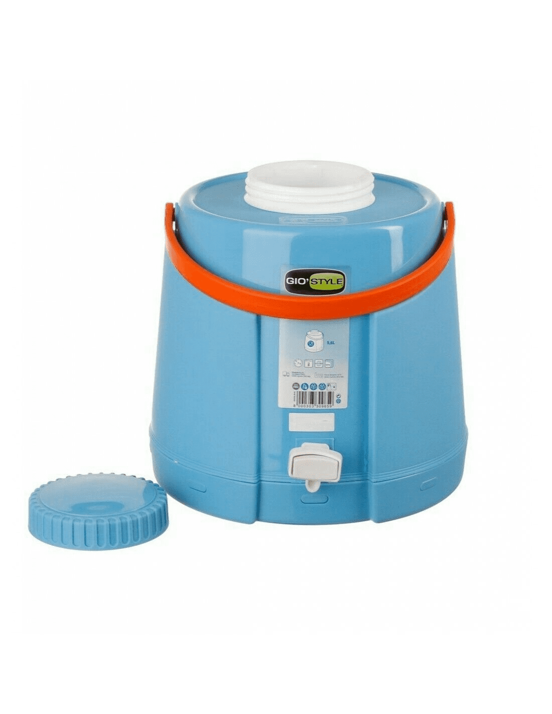 Borraccia dispenser termico 5 litri con rubinetto GioStyle