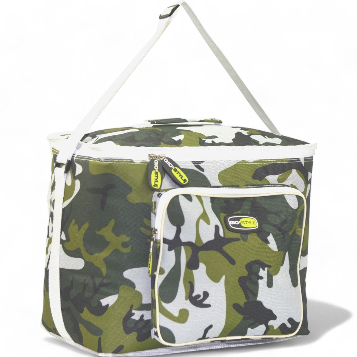 Borsa termica con interno alluminio in poliestere camouflage
