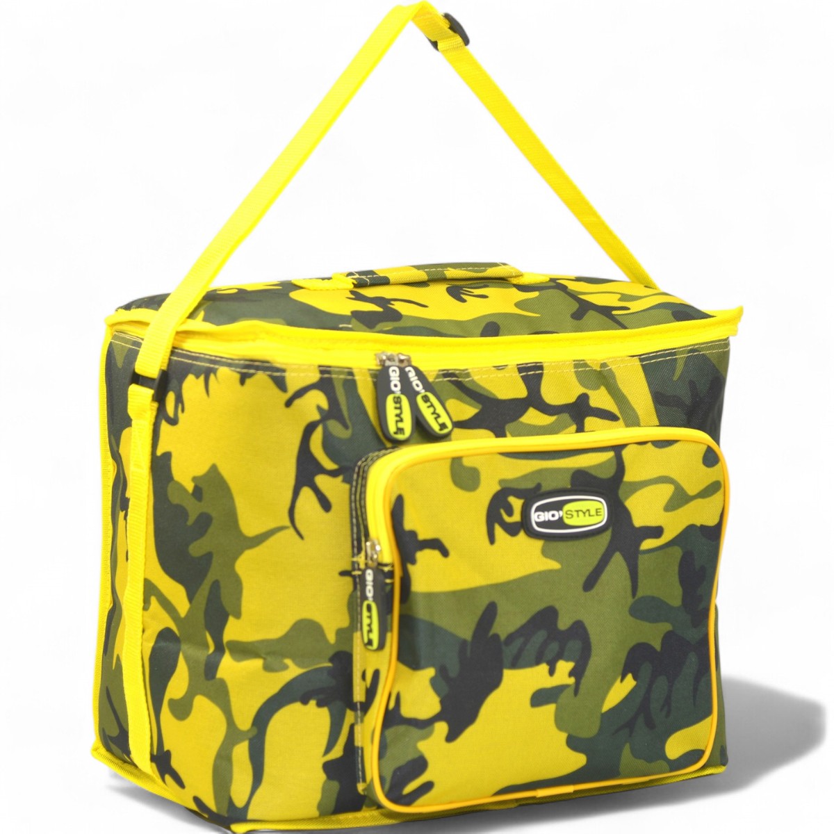 Borsa termica con interno alluminio in poliestere camouflage