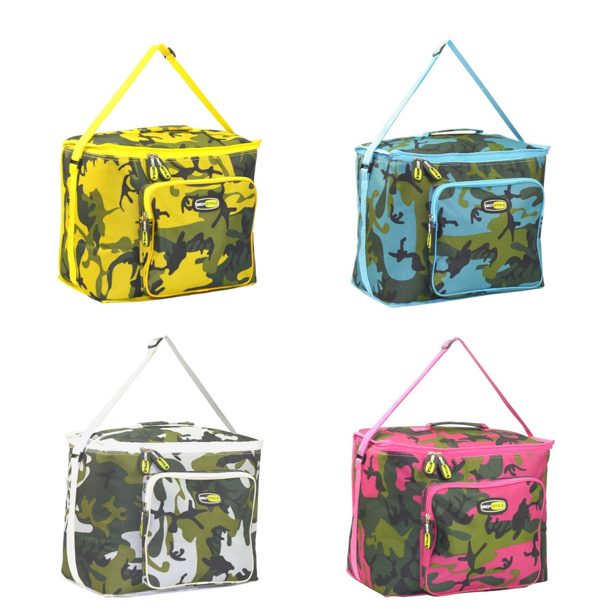 Borsa termica con interno alluminio in poliestere camouflage
