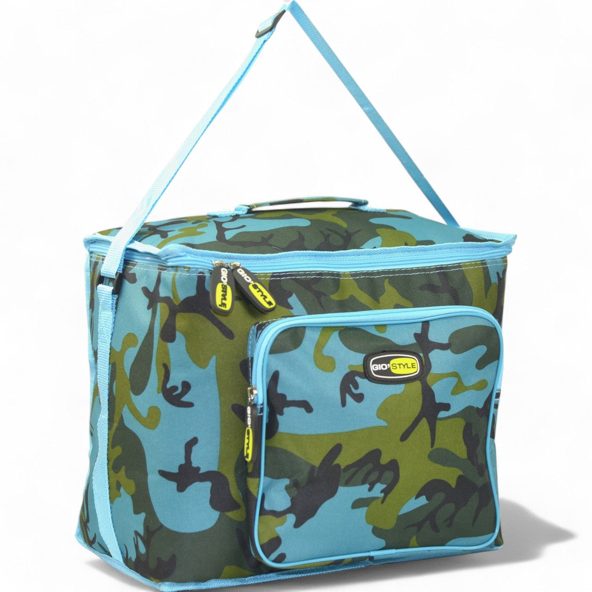 Borsa termica con interno alluminio in poliestere camouflage