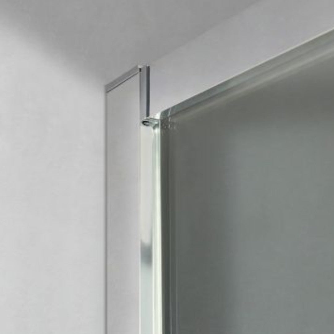 Cabine de douche en verre 1 porte coulissante modèle MARGHERITA 120x80xH190 cm.