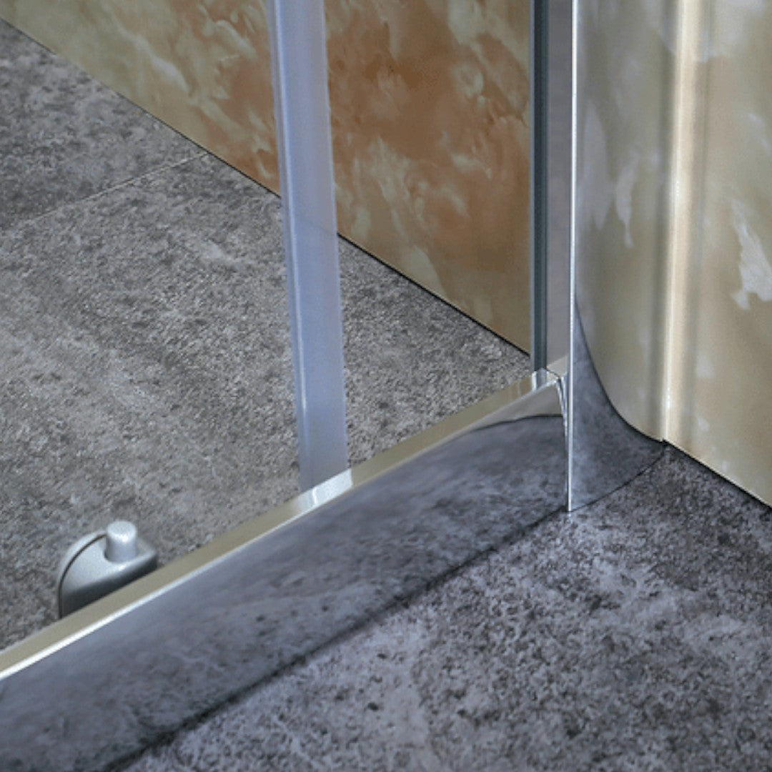 Cabine de douche en verre avec 2 portes coulissantes modèle TULIPANO 70x70xH190 cm