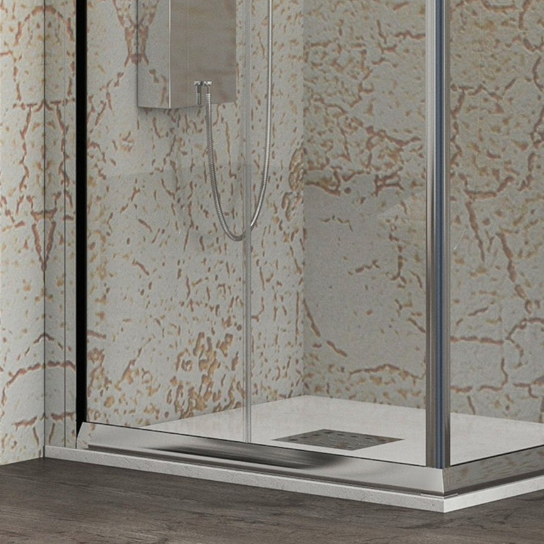 Cabine de douche en verre avec 2 portes coulissantes modèle TULIPANO 70x70xH190 cm