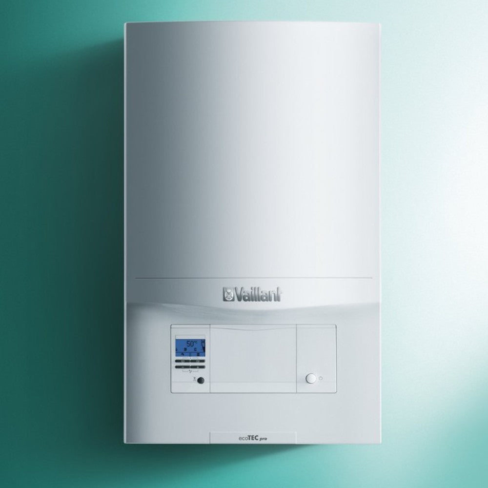 Caldaia a condensazione A con display e soluzione per riscaldamento acqua calda sanitaria metano 44x34xH72 cm Ecotec Pro Vmw