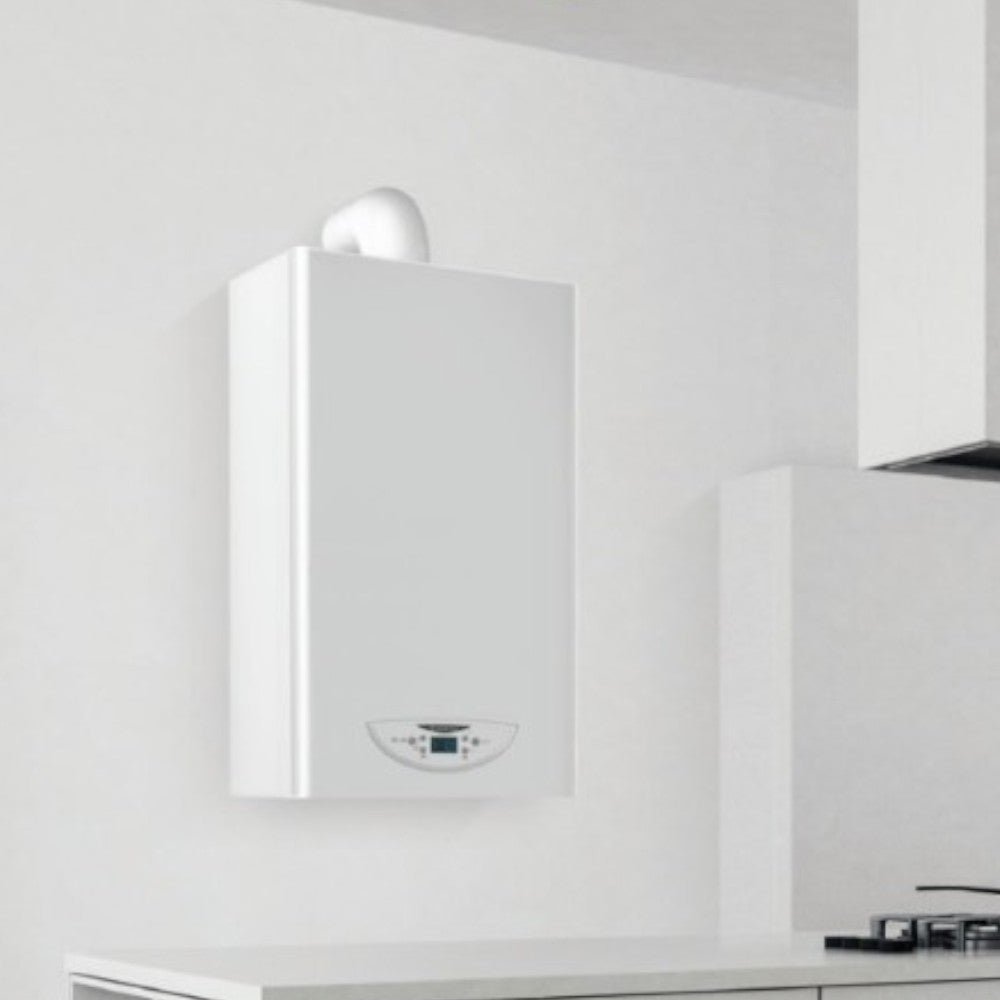 Caldaia murale a camera stagna e condensazione funzionamento metano e GPL classe energetica A 40xH74.5 cm