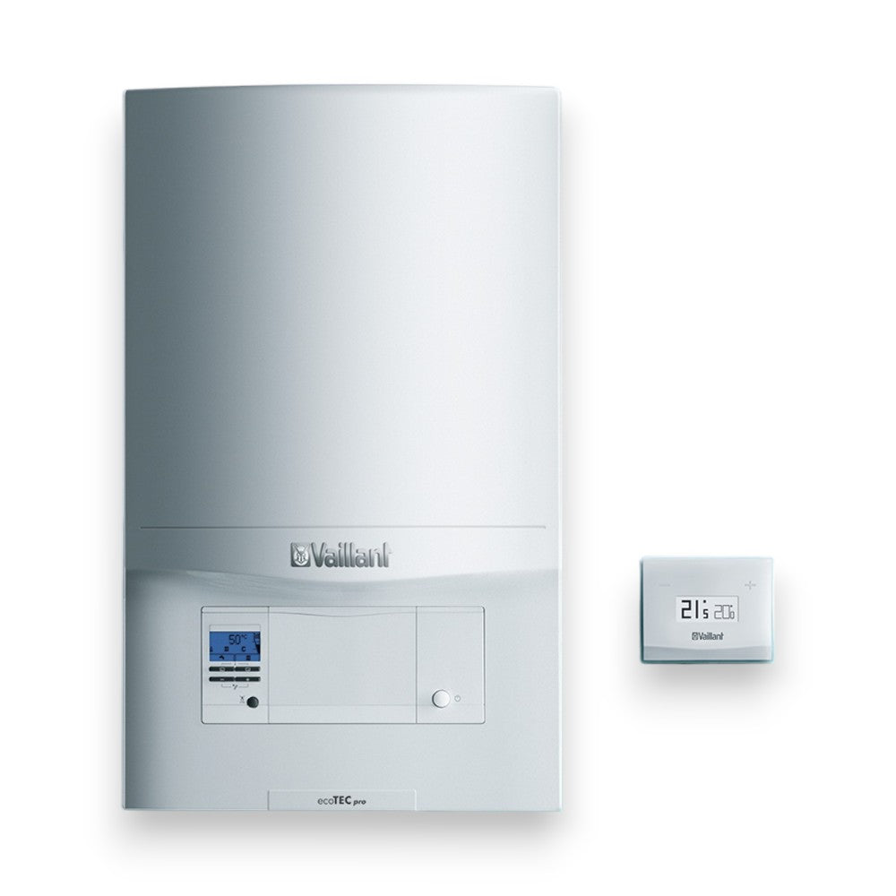 Caldaia a condensazione A con display e soluzione per riscaldamento acqua calda sanitaria metano 44x34xH72 cm Ecotec Pro Vmw