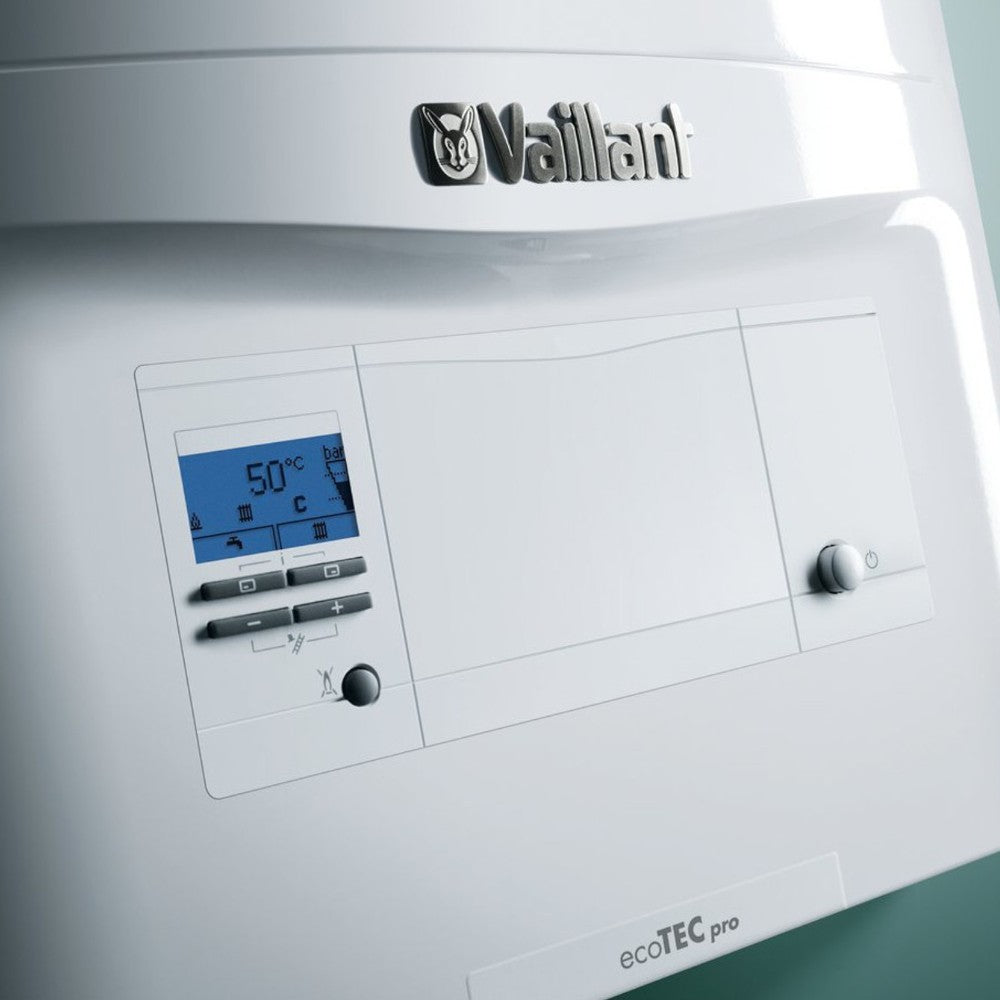 Caldaia a condensazione A con display e soluzione per riscaldamento acqua calda sanitaria metano 44x34xH72 cm Ecotec Pro Vmw