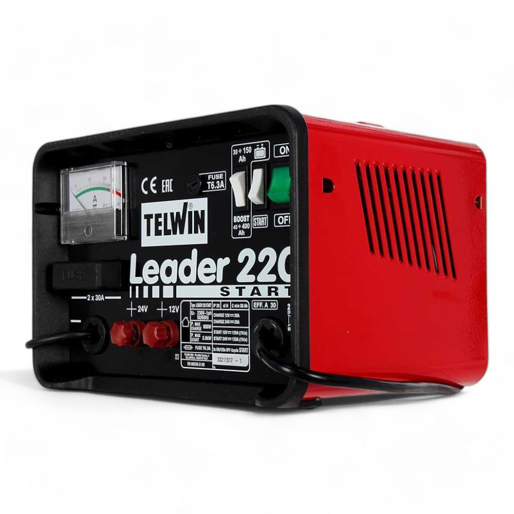 Chargeur de batterie Leader 220 Start 30/180A 12V avec démarreur