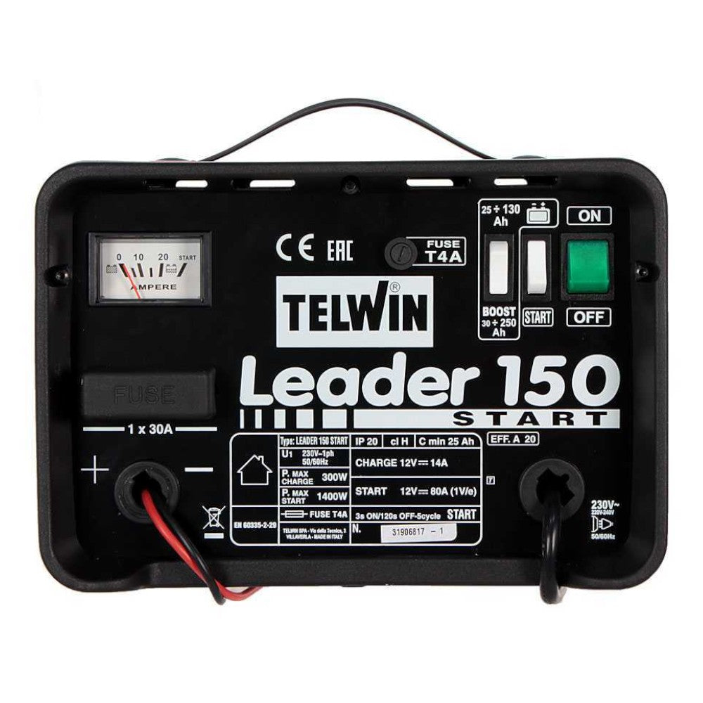 Chargeur de batterie Leader 150 Start 20/140A 12V avec démarreur