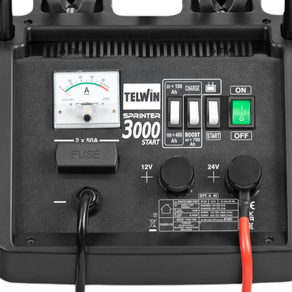 Chargeur de batterie avec démarreur Carr. Sprinter 3000 Démarrage 75/400A 12/24V