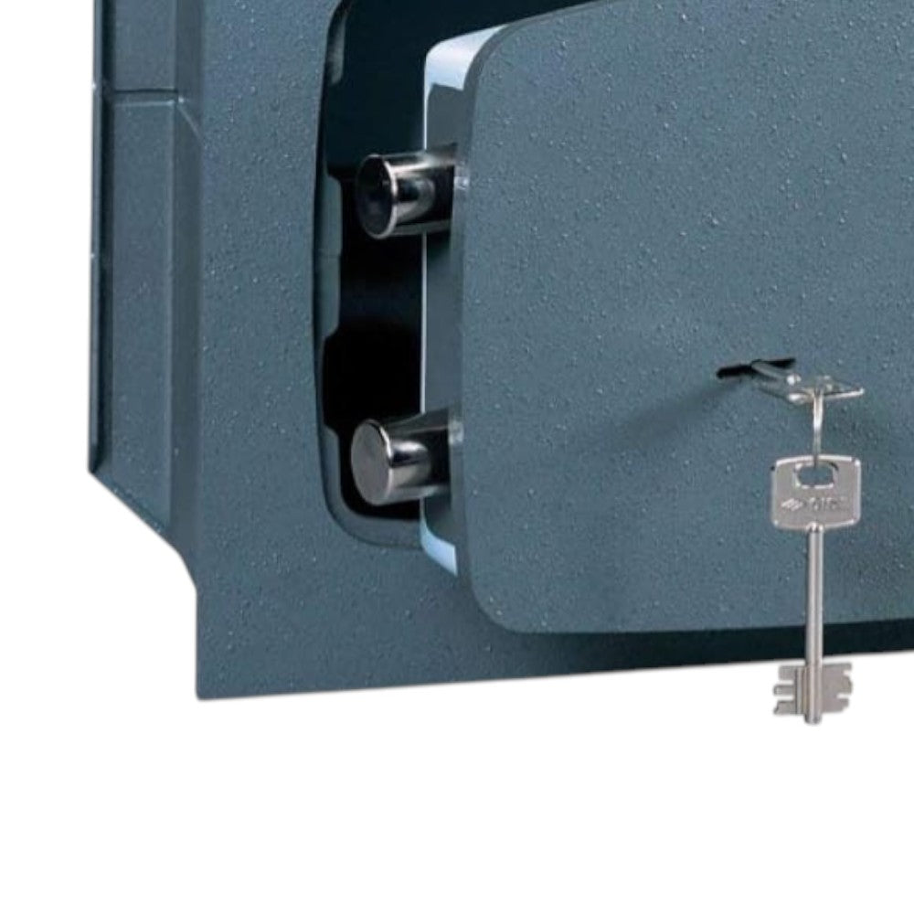 Coffre-fort en acier de 8 mm avec double pêne dormant et clé Cisa 8A010