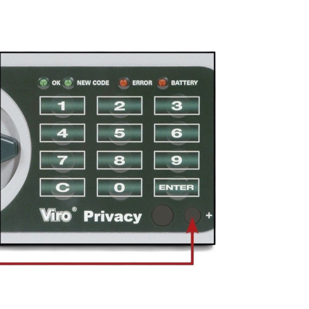 viro 'privacy' coffre-fort à combinaison électronique mm 410x205x290h