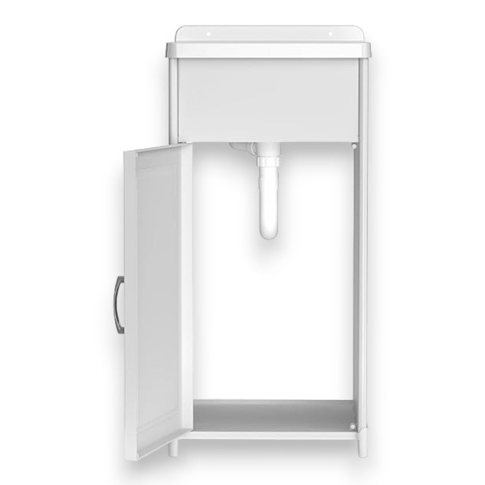 Lavabo mural et structure en résine pour intérieur et extérieur 40x40xH78 cm