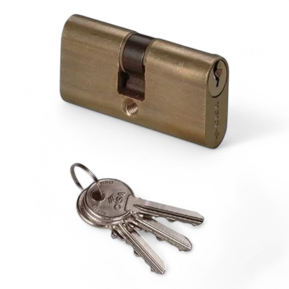Cylindres filetés avec logo de type ovale 08110 - 56 mm centrés (28x28) (0811002)