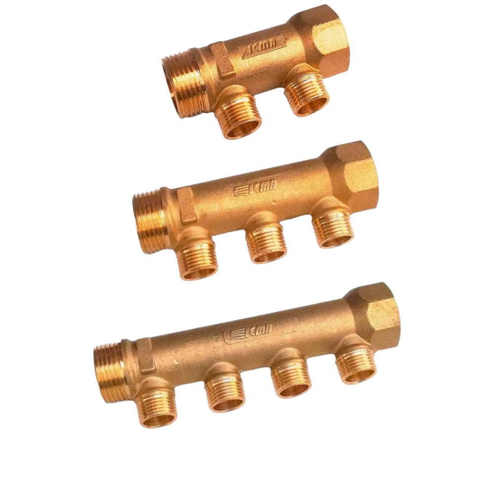 Collettore lineare eurocono per impianto idraulico m/f 3/4"