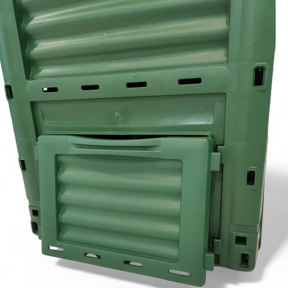 Compostiera da giardino 300 litri in resina verde