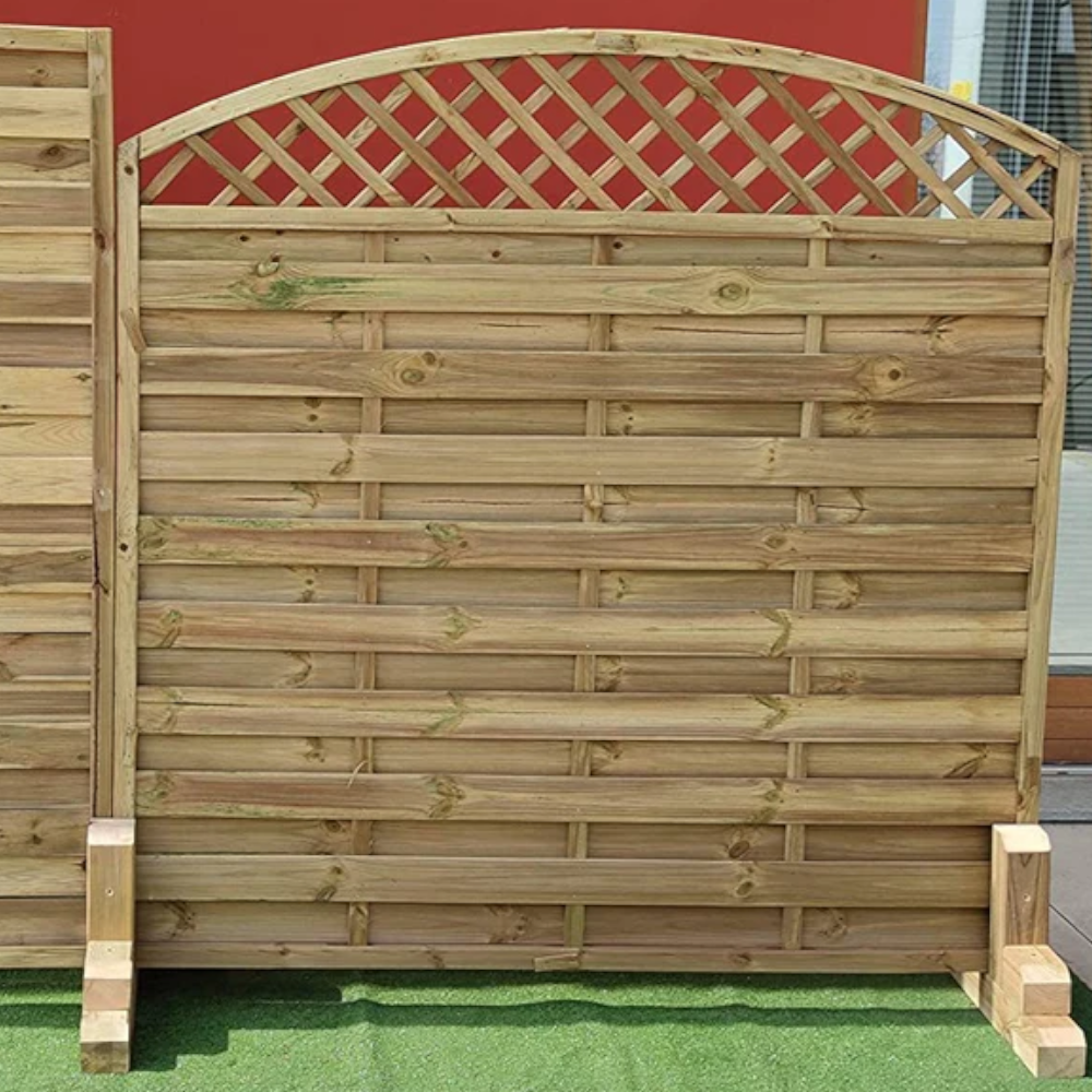 Panneau de barrière de jardin arqué imprégné LASA 