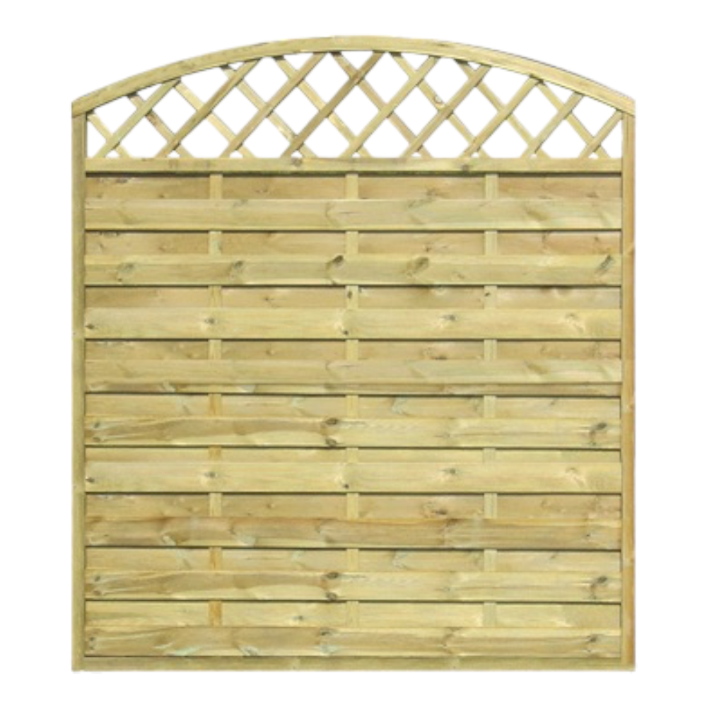 Panneau de barrière de jardin arqué imprégné LASA 