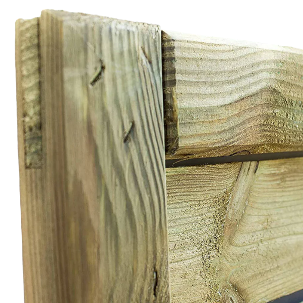 Panneau de clôture en bois imprégné barrière brise-vent 120X180 Forêt