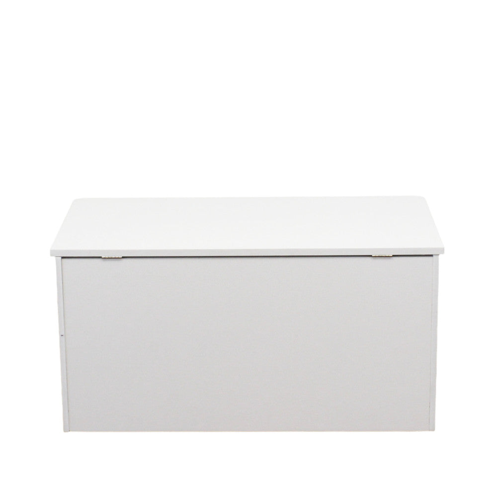 Baule contenitore in legno truciolato nobilitato bianco 78x38x40 cm Braddy